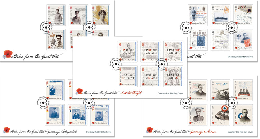 Five year series, FDC's - Stories from the Great War